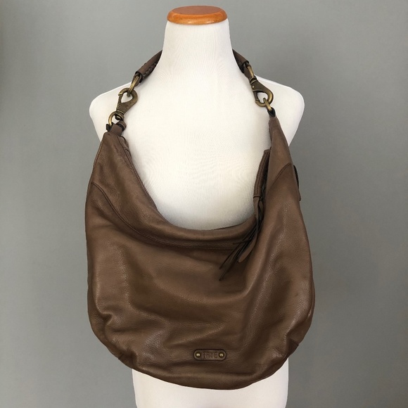 Frye Handbags - Frye Veronica Hobo leather shoulder bag, grey/brown